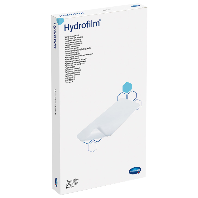 Пов’язка плівкова прозора Hydrofilm®, 12 х 25 см.